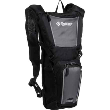 Outdoor Products Heights Hydration Backpack - 68 oz. Reservoir, Black-Castlerock-White in Black/Castlerock/White