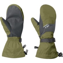Outdoor Research Adrenaline Mittens - Waterproof, Insulated (Men) in Olive/Charcoal - Closeouts