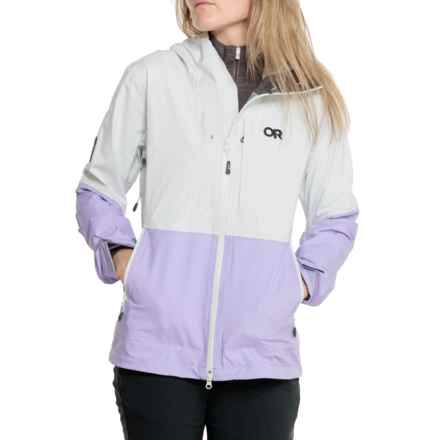 Outdoor Research Carbide Ski Jacket - Waterproof in Snow/Lavender