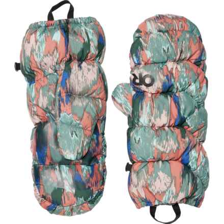 Outdoor Research Coldfront Down Mitts - 650 Fill Power (For Men) in Cinnamon Print