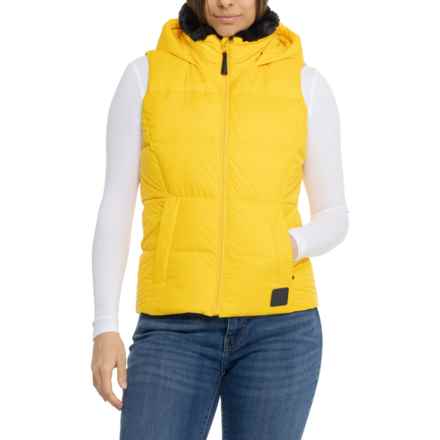 Outdoor Research Coldfront II Hooded Down Vest - 700 Fill Power in Saffron