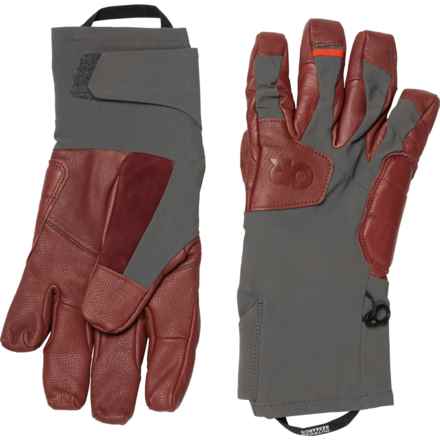 Outdoor Research Extravert Gloves (For Men) in Charcoal/Brick