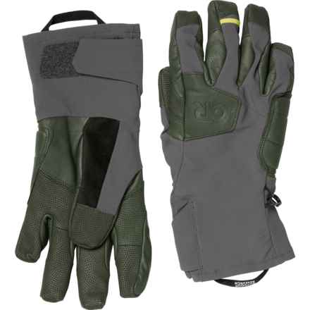 Outdoor Research Extravert Gloves (For Men) in Charcoal/Verde