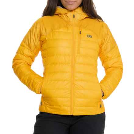Outdoor Research Helium Down Hoodie - 800 Fill Power in Saffron