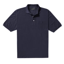 Outer Banks Essential Polo Shirt - Cotton Pique, Short Sleeve (For Men) in Navy - Closeouts