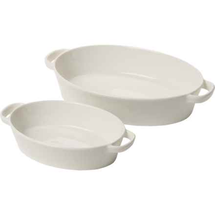 Over and Back Oval Baking Set - 2-Piece in White