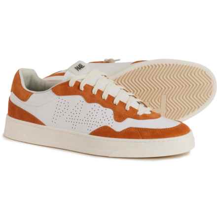 P448 Made in Italy Bali Lace-Up Sneakers - Leather (For Men) in Sunset/Whi