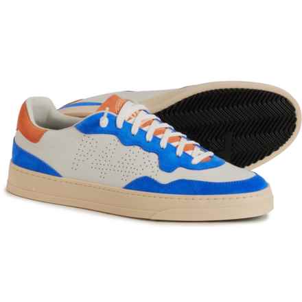 P448 Made in Italy Bali Lace-Up Sneakers - Leather (For Men) in Whi-Bluspritz