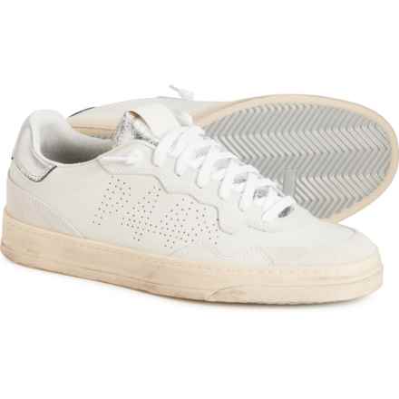 P448 Made in Italy Bali Lace-Up Sneakers - Leather (For Women) in Metallico