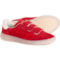 P448 Made in Italy Monza Sneakers - Suede (For Women) in Coral-White
