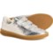P448 Made in Italy Monza Sneakers - Suede (For Women) in Oli/Sil