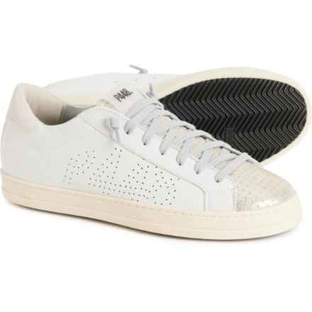 P448 Made in Portugal John Lace-Up Sneakers - Leather (For Women) in Kale/Bia