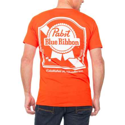 PABST Blue Ribbon T-Shirt - Short Sleeve in Orange