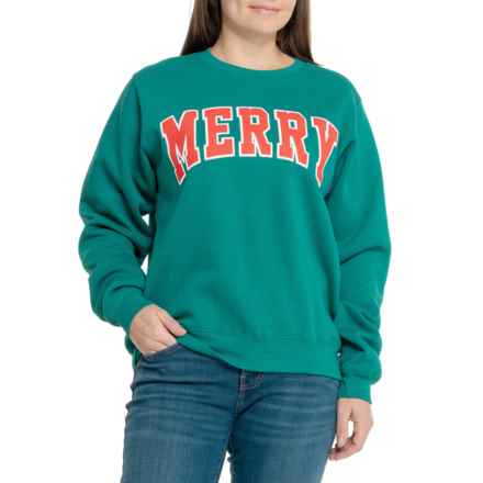 PACIFIC & CO Merry Sweatshirt in Green River