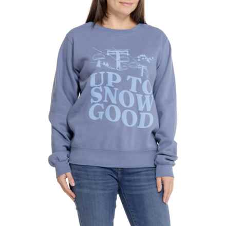 PACIFIC & CO Up To Snow Good Sweatshirt in Denim