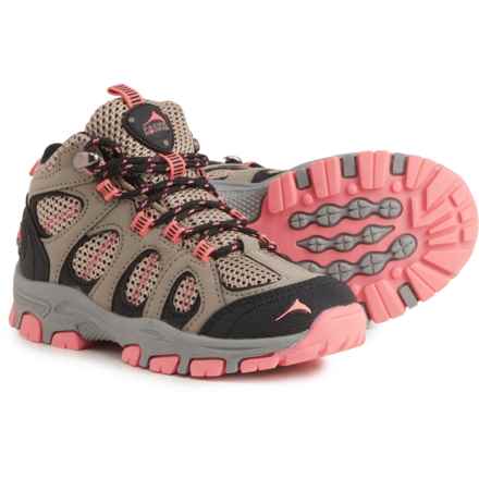 Pacific Mountain Girls Cedar Jr. Hiking Boots - Waterproof in Taupe/Pink