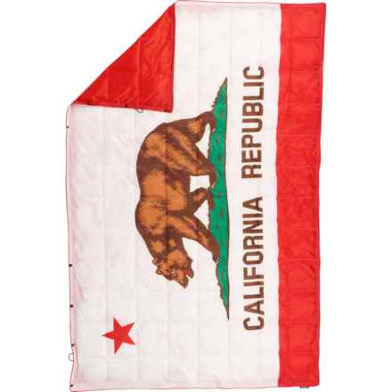Pack Venture California State Flag Packable Camping Blanket - 78x53” in Multi