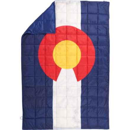 Pack Venture Colorado State Flag Packable Camping Blanket - 78x53” in Multi