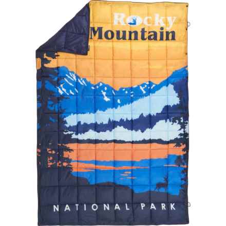 Pack Venture Rocky Mountain National Park Packable Camping Blanket - 78x53” in Multi