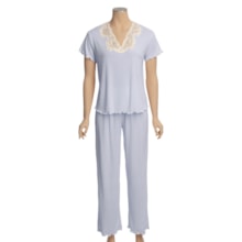 Paddi Murphy Claire Pajamas - Short Sleeve (For Women) in Periwinkle - Closeouts