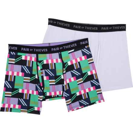 PAIR OF THIEVES Shoots and Ladders Superfit Boxer Briefs - 2-Pack in Violet