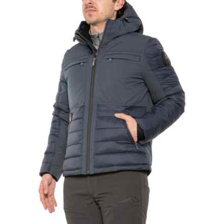 Pajar Bishop Mixed Media Puffer Jacket - Insulated in Navy