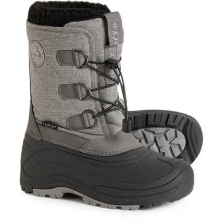 Pajar Girls Jackson Snow Boots - Waterproof, Insulated in Grey