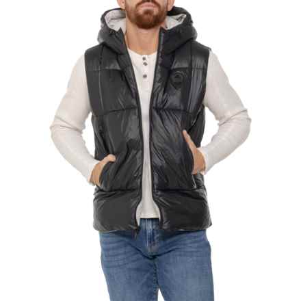 Pajar Kirian Lightweight Hooded Puffer Vest - Insulated, Reversible in Black
