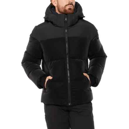 Pajar Mato Mixed-Media Channel Quilted Puffer Jacket - 550 Fill Power in Black