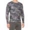 Pajar Stretch Camo Thermal Crew Neck Base Layer Top - Long Sleeve in Grey