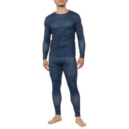 Pajar Super Stretch Fleece Base Layer Top and Pants Set - Long Sleeve in Navy