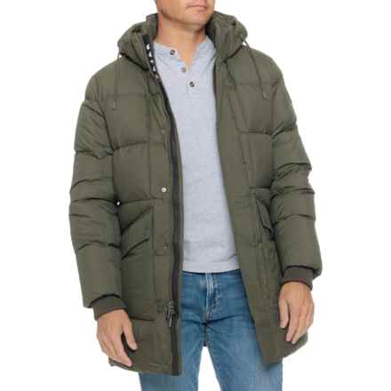 Pajar Teneca Walker Down Hooded Puffer Jacket - 550 Fill Power in Military