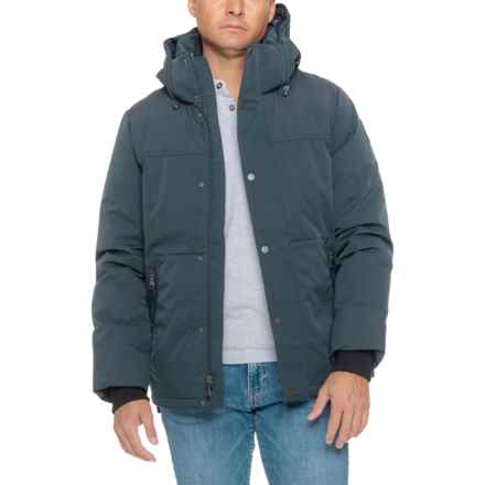 Pajar Wiyot Mixed-Media Hooded Puffer Jacket - Insulated in Military