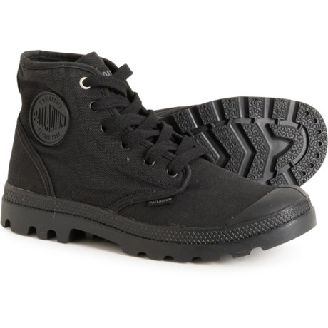 Palladium Big Boys Pampa Hi V Canvas Sneaker Boots in Black