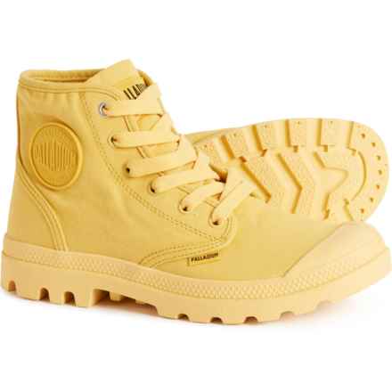 Palladium Big Girls Pampa Hi V Canvas Sneaker Boots in Marigold