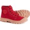 Palladium Big Girls Pampa Hi V Canvas Sneaker Boots in Red Salsa