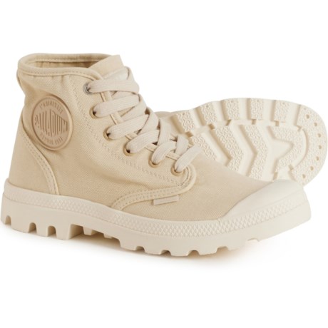 Palladium Big Girls Pampa Hi V Canvas Sneaker Boots in Sahara