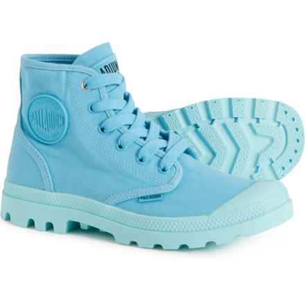 Palladium Big Girls Pampa Hi V Canvas Sneaker Boots in Scuba Blue