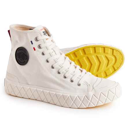 Palladium Palla Ace Canvas Mid Sneakers (For Men) in Star White