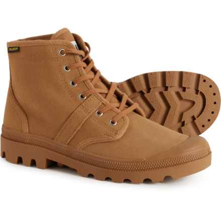 Palladium Pallabrousse Canvas Boots (For Men) in Cinnamon