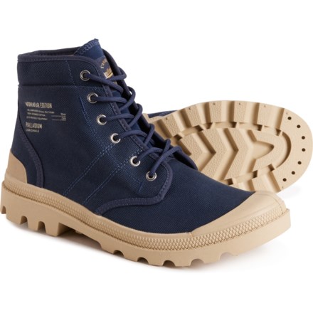 Palladium Pallabrousse Canvas Boots (For Women) in Indigo