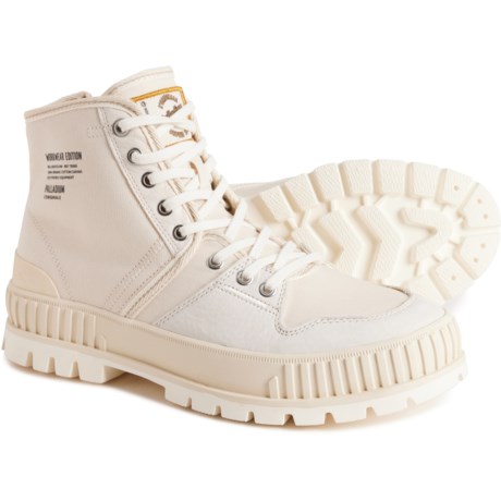 Palladium Pallashock WW Boots - Leather (For Men) in Cream White