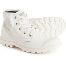 Palladium Pampa Hi Canvas Boots (For Women) in White