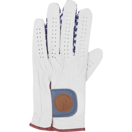 Palm Golf Old Glory Golf Glove - Left Hand (For Men) in White