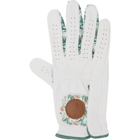 Palm Golf Rustic Palms Golf Glove - Leather, Right Hand (For Men) in White