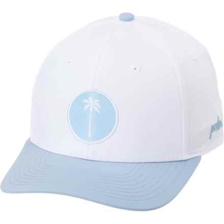 Palm Local Performance Baseball Cap in White/Sky Blue
