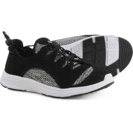 Pandere Barista Sport Sneakers - Nubuck (For Women) in Black Knit