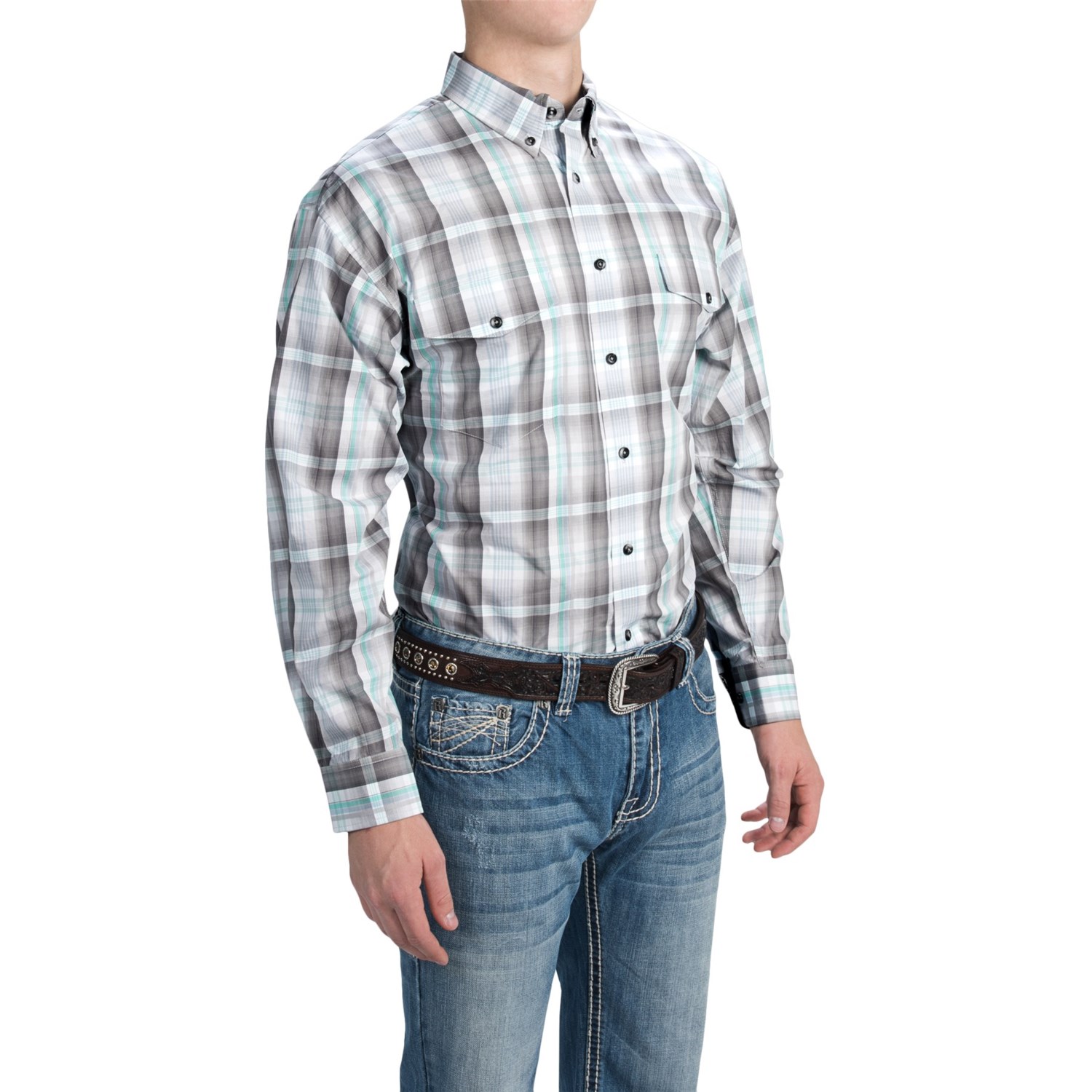 Panhandle Slim Country Plaid Western Shirt (For Men) - Save 41%