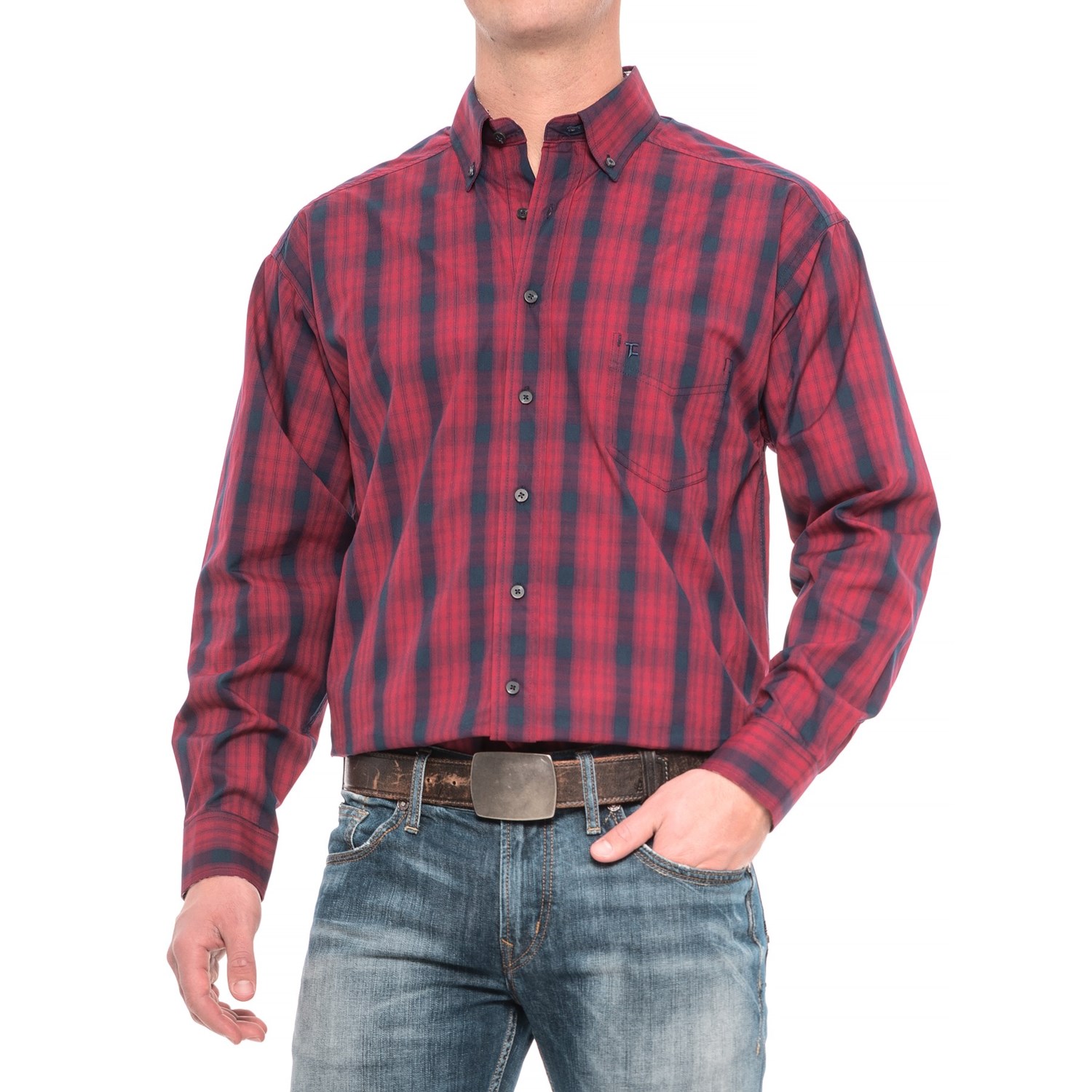 Panhandle Slim Tuf Cooper Competition Fit Poplin Shirt (For Men) - Save 37%