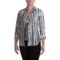 7166T_2 Paperwhite Silk Shirt - Camisole, 3/4 Sleeve (For Women)